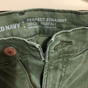 **SOLD** Perfect Straight frayed, mid-rise pants